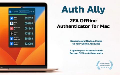 Auth Ally 2.4 for Mac 评测:Mac上离线2FA验证器的实用升级
