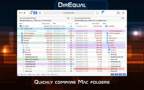 DirEqual 7.6 for Mac 评测:Mac 上文件夹比较工具的实用升级